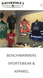 Mobile Screenshot of benchwarmersapparel.com